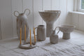 big ikebana vase on feet