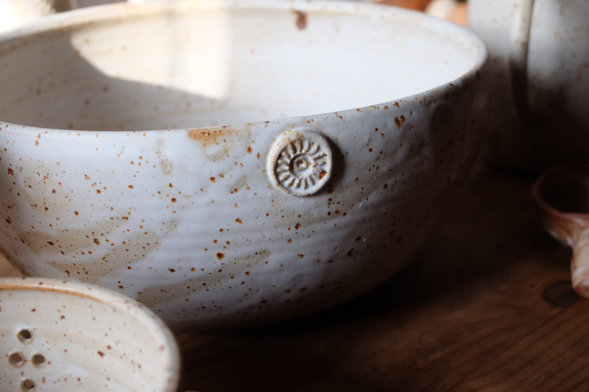 bowl with garlic / ginger rasp