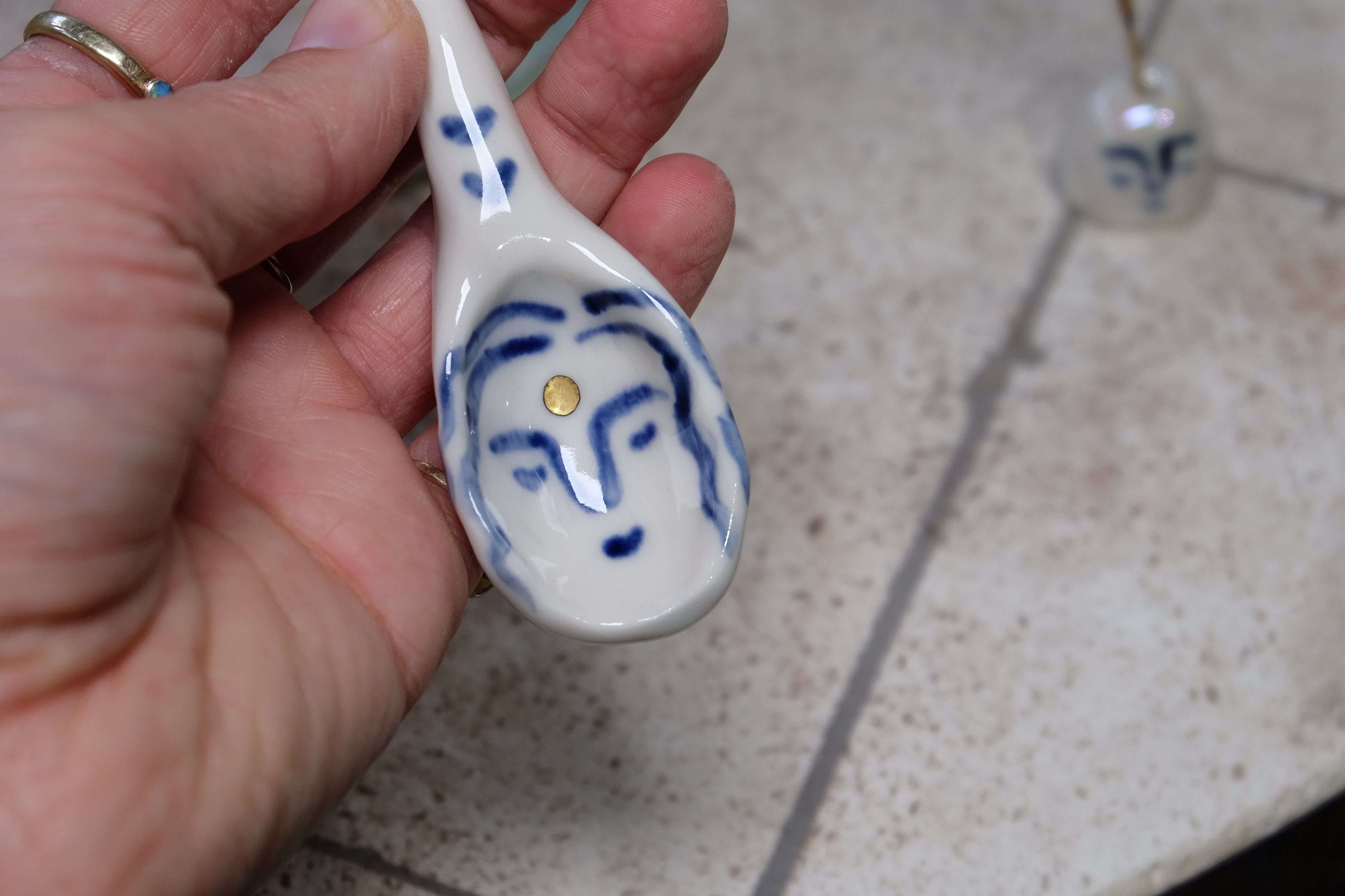 porcelain spoon