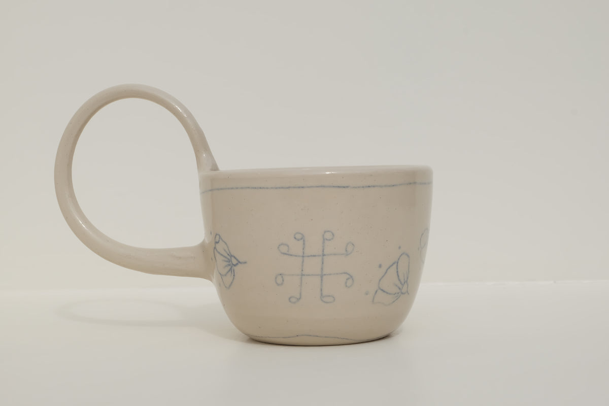 pencil drawing mug