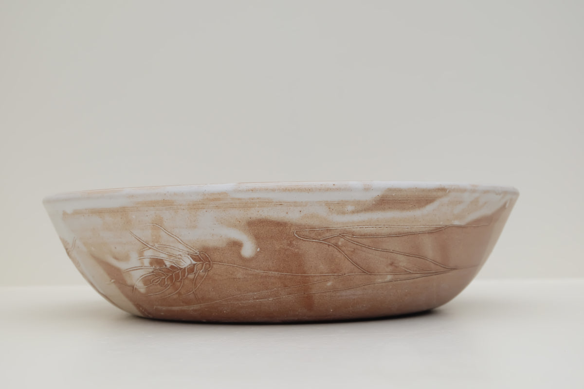 large bowl with emmer wheat detail