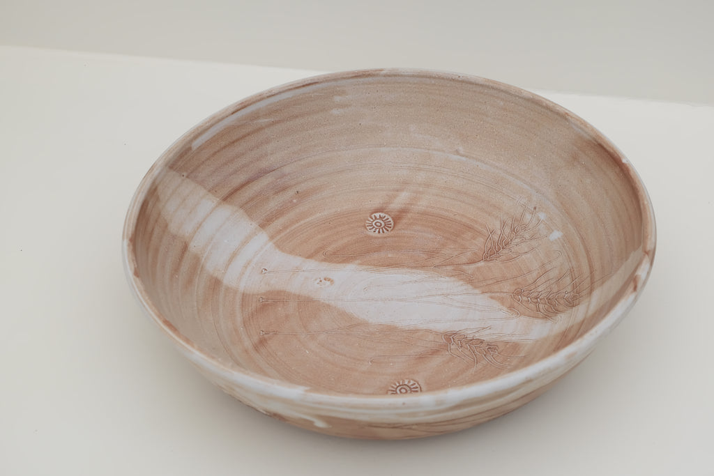 large bowl with emmer wheat detail