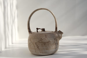 teapot with leather detail