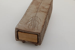 incense box with oakwood drawer