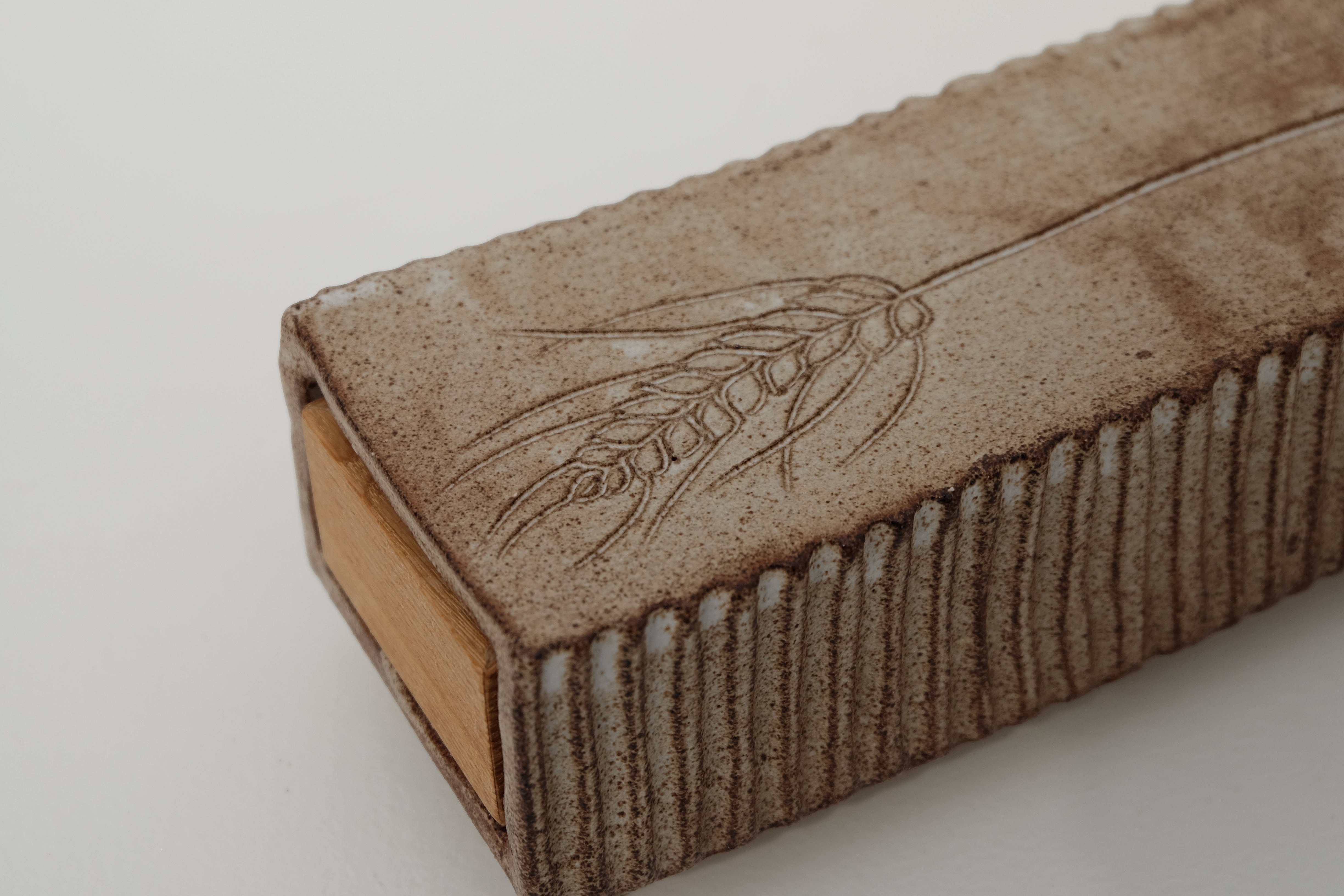 incense box with oakwood drawer
