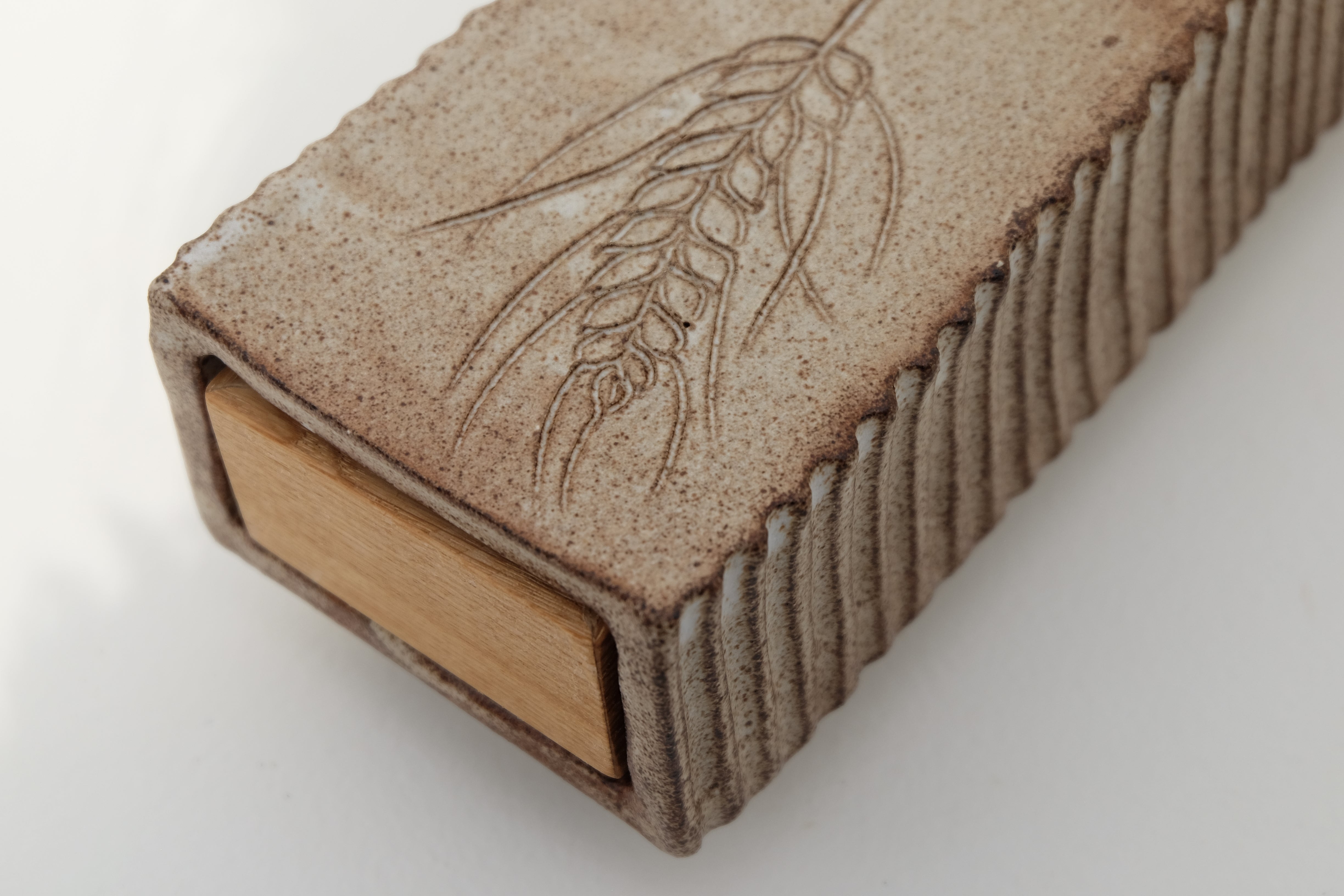 incense box with oakwood drawer
